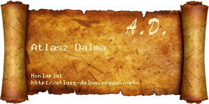 Atlasz Dalma névjegykártya